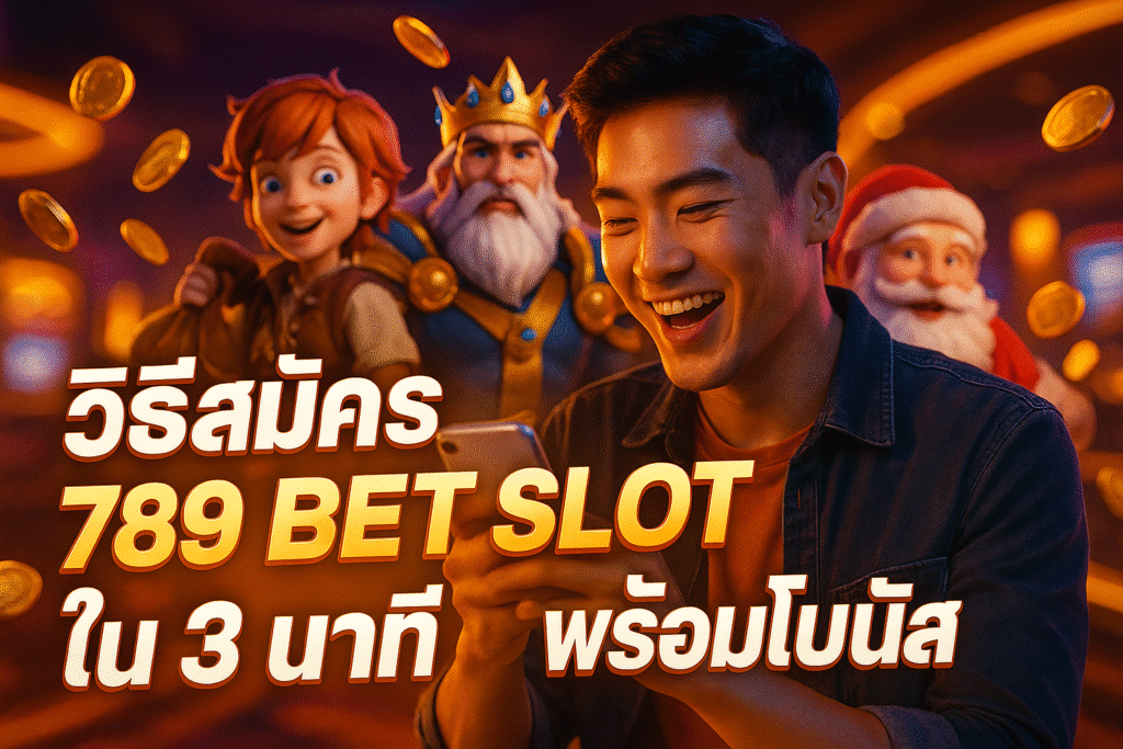 วิธีสมัคร 789 BET SLOT ใน 3 นาที พร้อมโบนัส