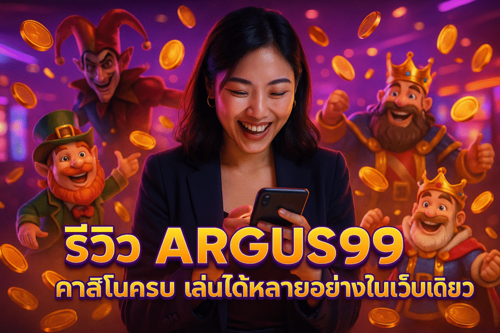 รีวิว ARGUS99 คาสิโนครบ เล่นได้หลายอย่างในเว็บเดียว